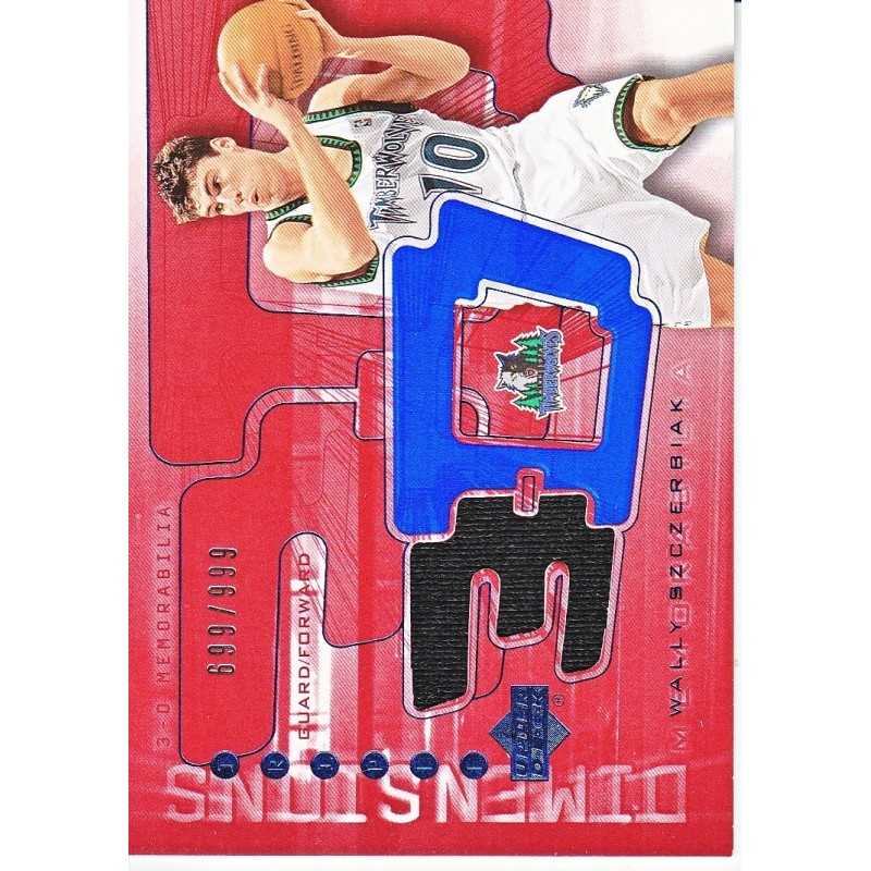 WALLY SZCZERBIAK 2003-04 UD GLASS JERSEY