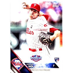 AARON NOLA 2016 OPENING DAY " BLUE FOIL " ROOKIE