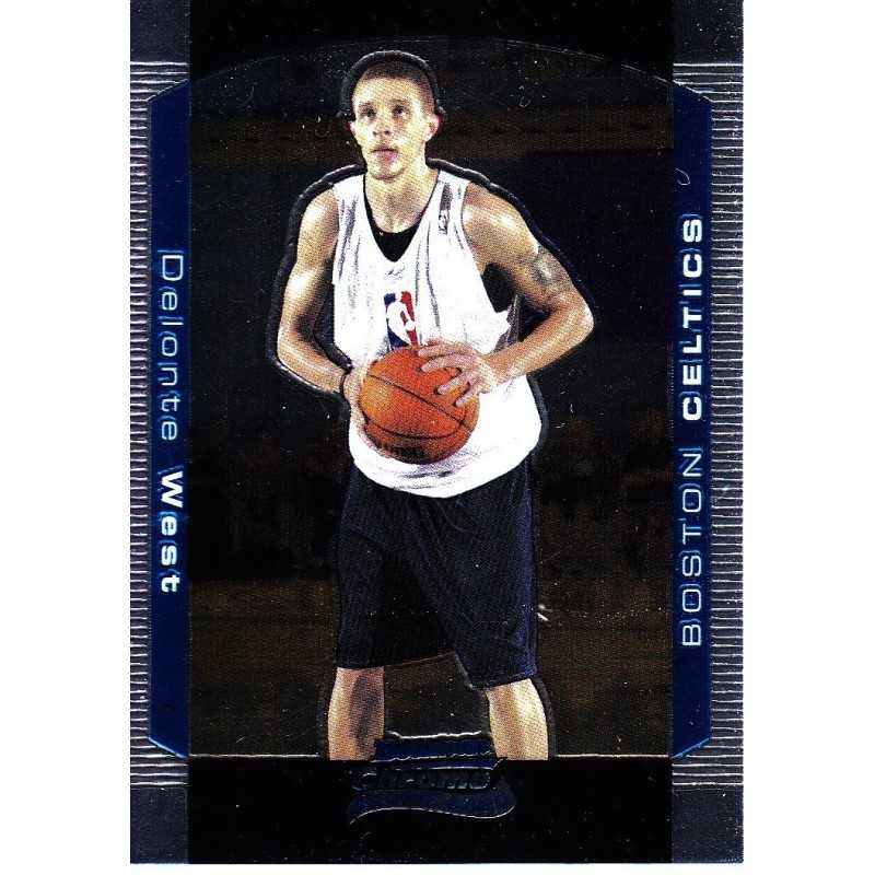 DELONTE WEST 2004-05 BOWMAN CHROME ROOKIE