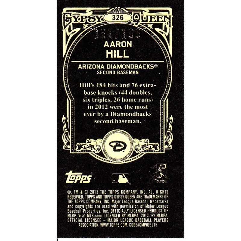 AARON HILL 2013 GYPSY QUEEN MINI BLACK /199