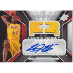 SOLOMON JONES 2006-07 ULTIMATE ROOKIE DUAL JERSEY AUTO /35