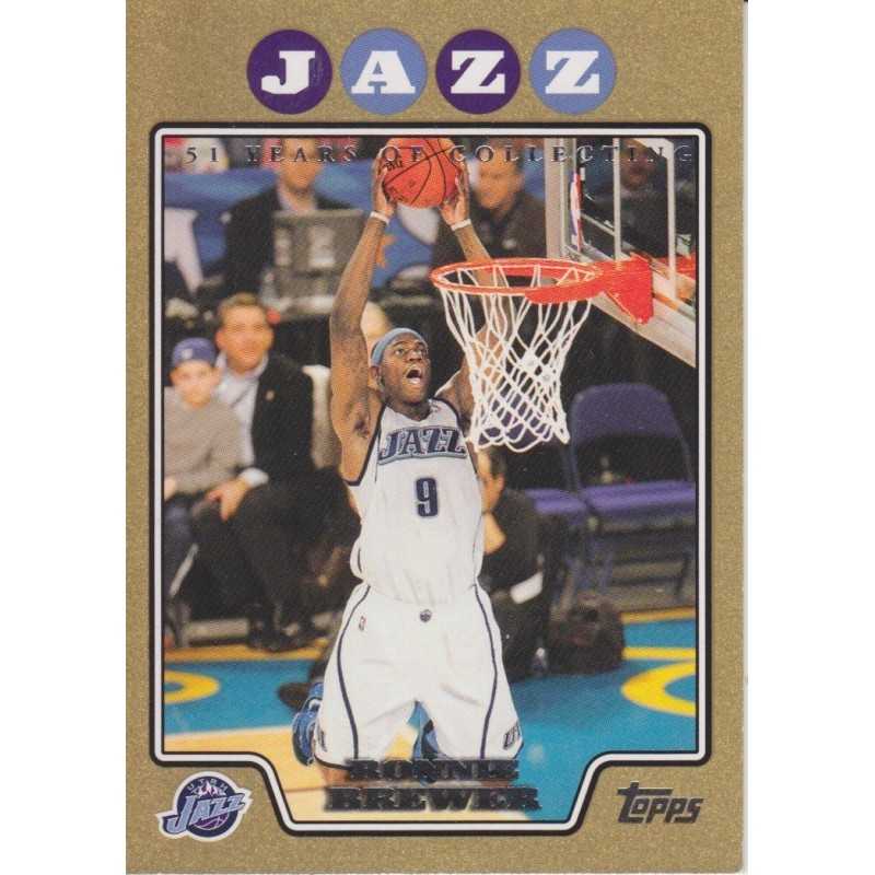 RONNIE BREWER 2008-09 TOPPS GOLD /2008