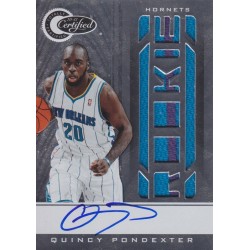 QUINCY PONDEXTER 2010-11 CERTIFIED ROOKIE PATCH AUTO /585