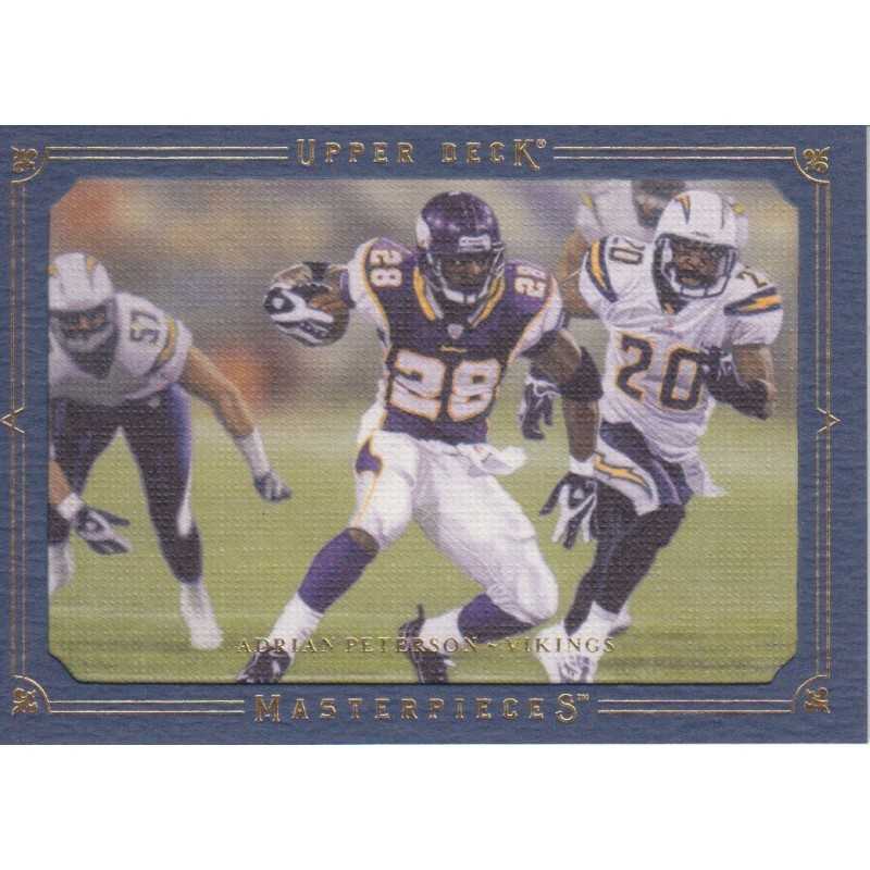 ADRIAN PETERSON 2008 MARSTERPIECES BLUE /50