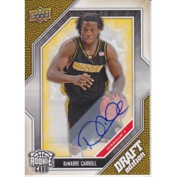 DEMARRE CARROLL 2009-10 UD DRAFT EDITION ROOKIE AUTO