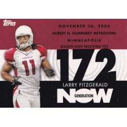 LARRY FITZGERALD 2007 TOPPS GENERATION NOW