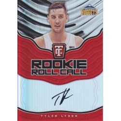 TYLER LYDON 2017-18 CERTIFIED ROOKIE ROLL CALL AUTO