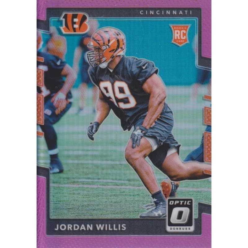 JORDAN WILLIS 2017 DONRUSS OPTIC PINK PRIZM ROOKIE