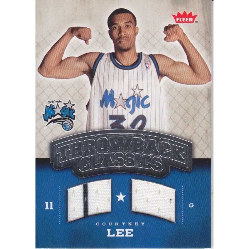 COURTNEY LEE 2008-09 THROWBACK CLASSICS DUAL JERSEY