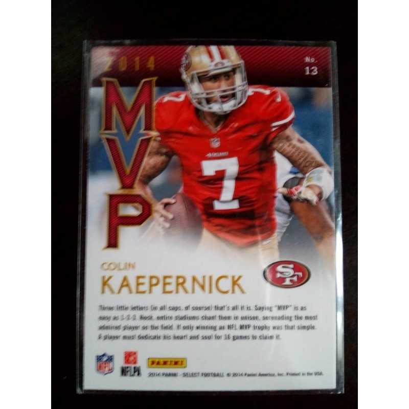 2014 panini select mvp colin kaepernick