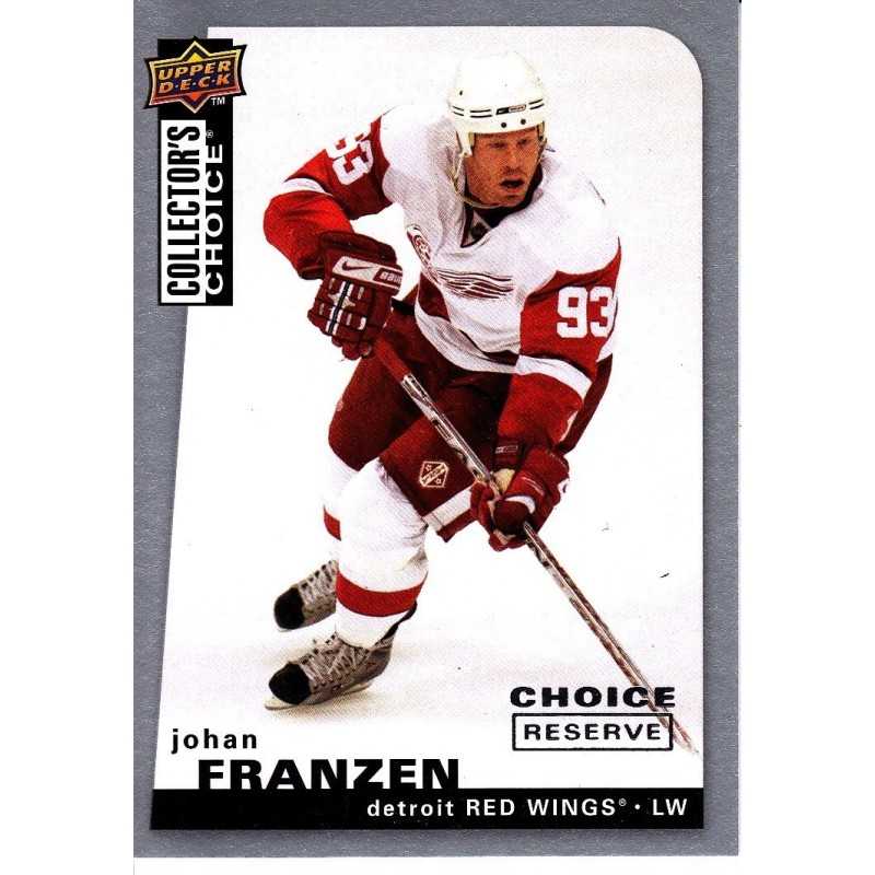 JOHAN FRANZEN 2008-09 UD CHOICE " RESERVE "