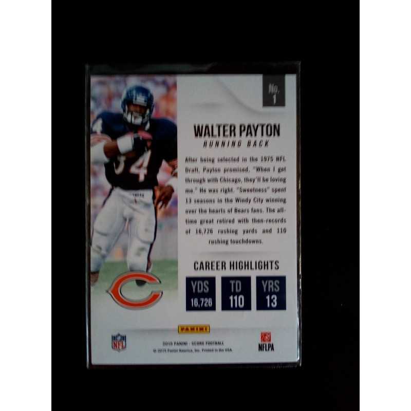 2015 Score - All-Time Franchise - Gold Walter Payton