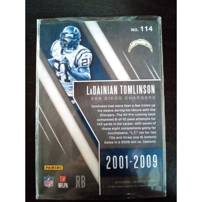 2016 Panini Absolute - Spectrum Blue Retired - LaDainian Tomlinson