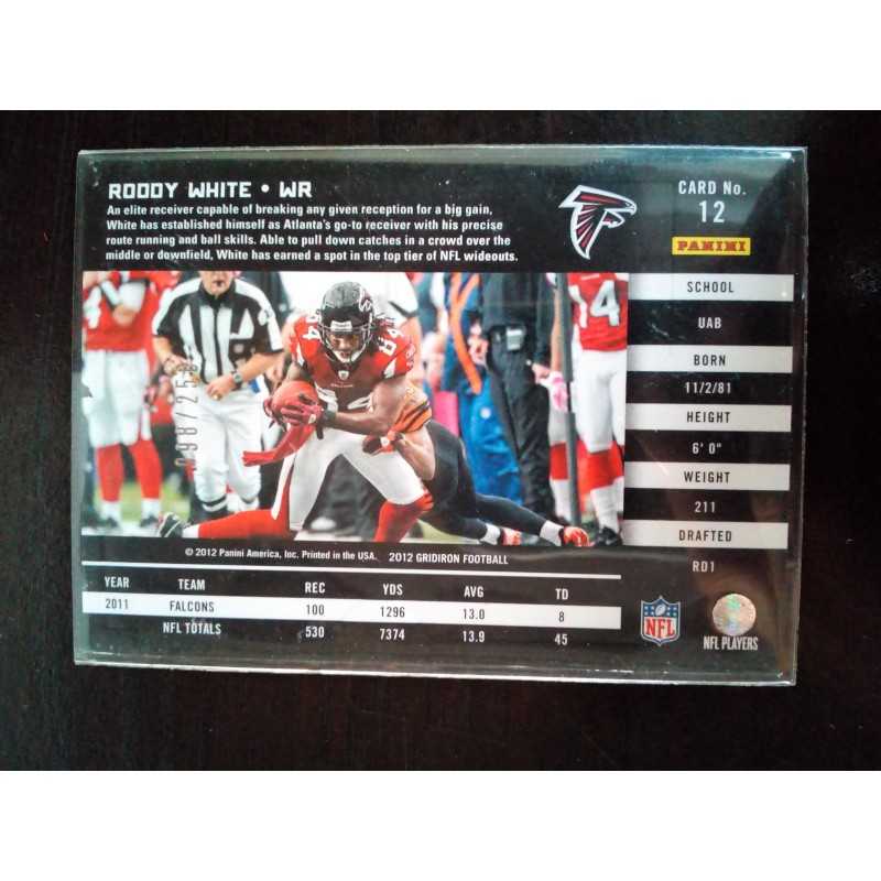 2012 Panini Gridiron - Silver Xs Roddy White 98/250