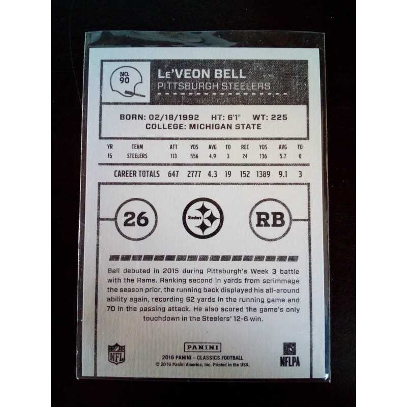 2016 Panini Classics Glossy Le&amp;#039;Veon Bell