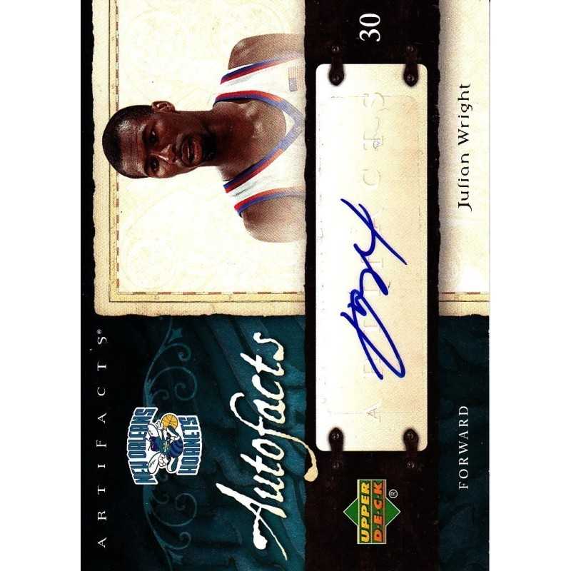 JULIAN WRIGHT 2007-08 UD ARTIFACTS RC AUTO