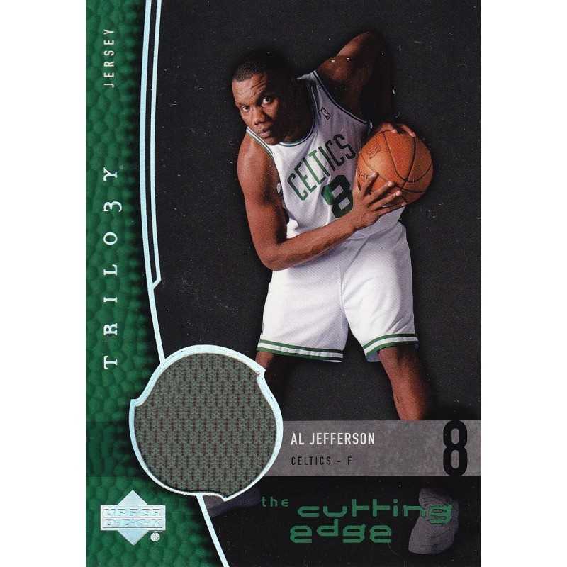 AL JEFFERSON 2005 UD TRILOGY JERSEY " THE CUTTING EDGE "