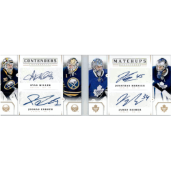SABRES / MAPLE LEAFS 2013-14 CONTENDERS MATCHUPS QUAD AUTO BOOKLET /175