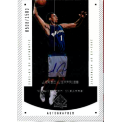 JARED JEFFRIES 2002-03 SP AUTHENTIC ROOKIE FX AUTO /1500