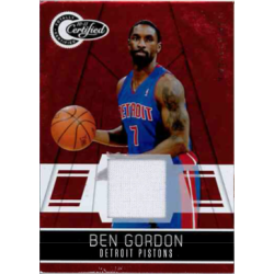 BEN GORDON 2010-11 CERTIFIED JERSEY /249