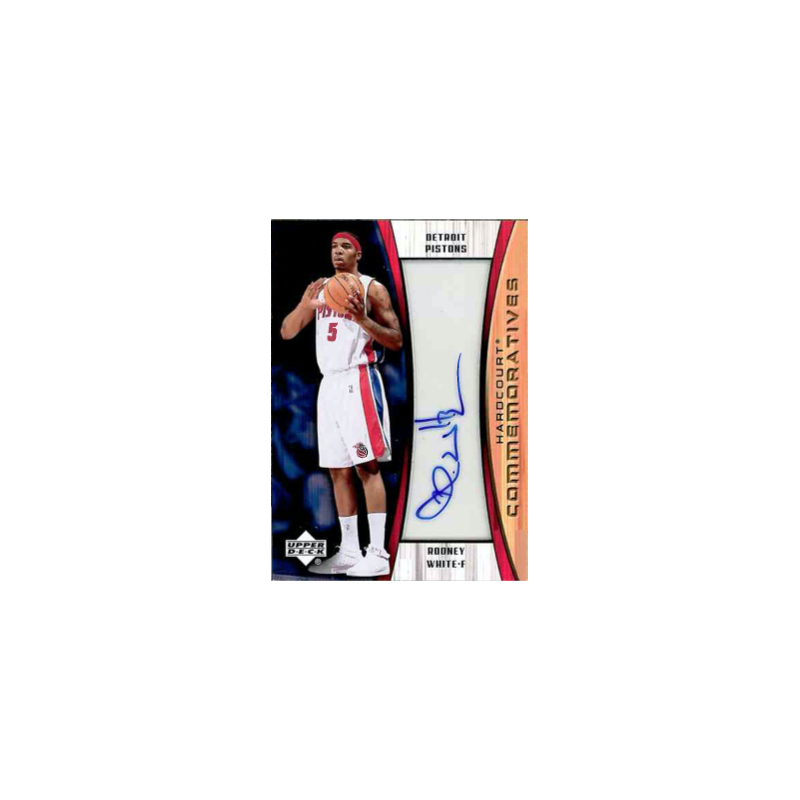 RODNEY WHITE 2002-03 UD HARDCOURT COMMEMORATIVES AUTO