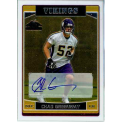 CHAD GREENWAY 2006 TOPPS CHROME ROOKIE AUTO