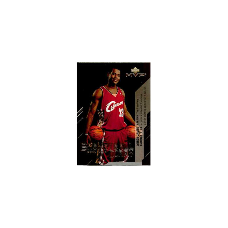 LEBRON JAMES 2003-04 UPPER DECK MVP BASKETBALL DIARY ROOKIE