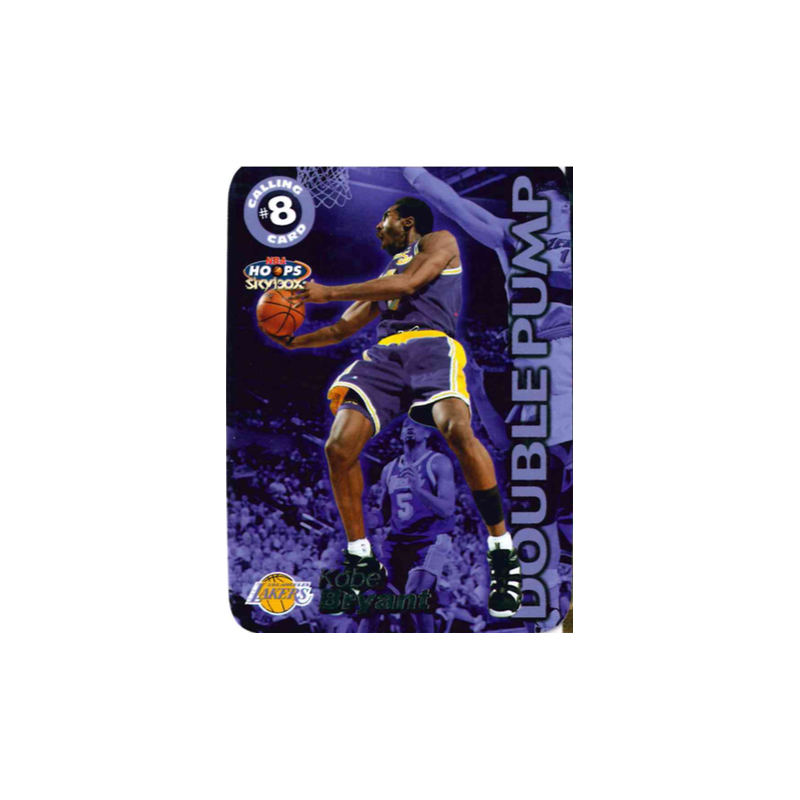 KOBE BRYANT 1999 HOOPS CALLING CARD 8 DOUBLE PUMP