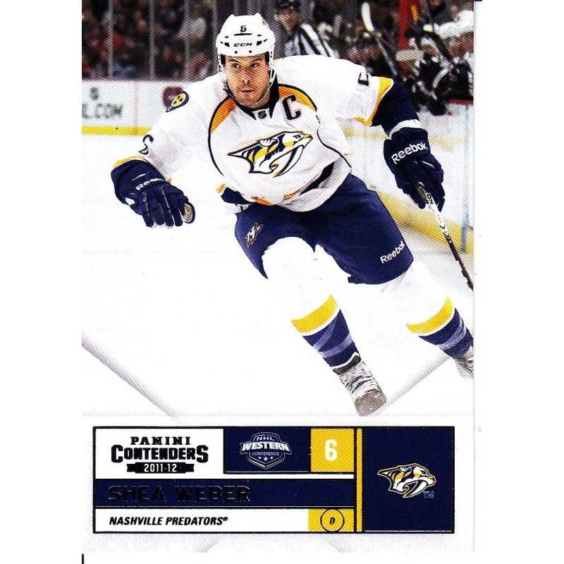 SHEA WEBER 2011-12 PANINI CONTENDERS