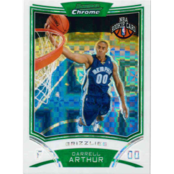 DARRELL ARTHUR 2008-09 TOPPS CHROME XFRACTOR ROOKIE /299