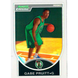 GABE PRUITT 2007-08 BOWMAN CHROME ROOKIE REFRACTOR /299