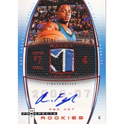 RANDY FOYE 2006 FLEER HOT PROSPECTS " RED HOT " RC PATCH AUTO /50