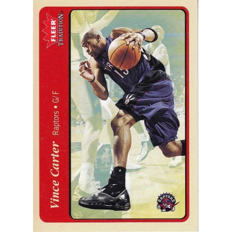 VINCE CARTER 2004-05 FLEER TRADITION RED