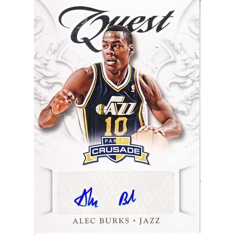 ALEC BURKS 2012 PANINI CRUSADE QUEST AUTO