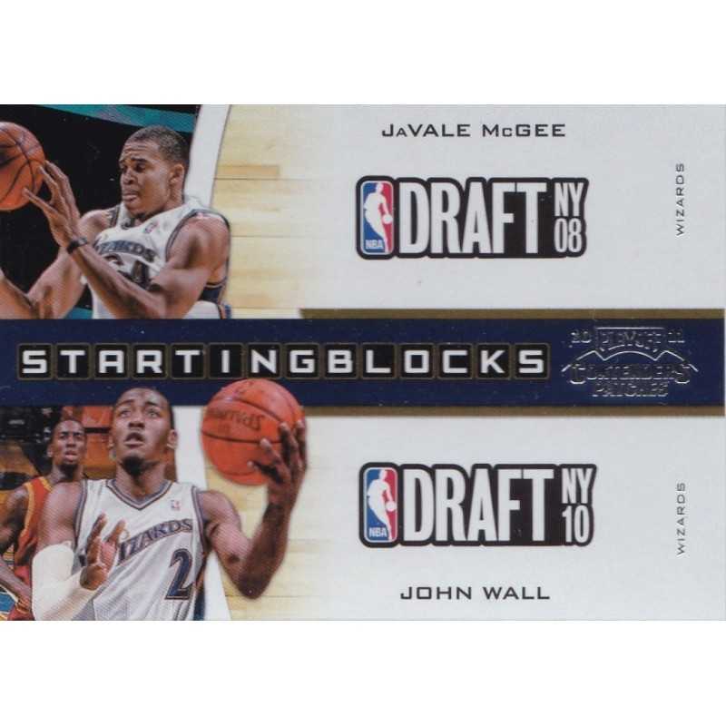 JAVALE McGEE - JOHN WALL 2010-11 PANINI CONTENDERS STARTING BLOCKS ROOKIE