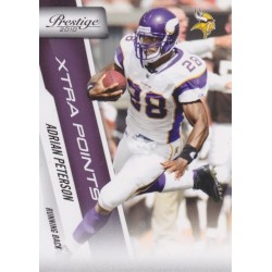 ADRIAN PETERSON 2010 PRESTIGE XTRA POINTS PURPLE /50