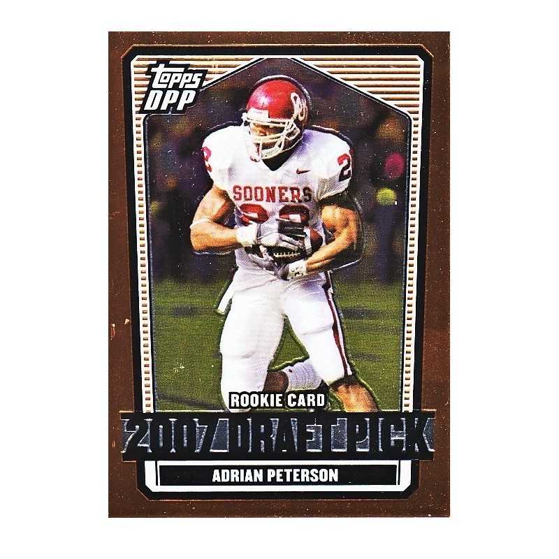 ADRIAN PETERSON 2007 TOPPS DPP CHROME BRONZE ROOKIE