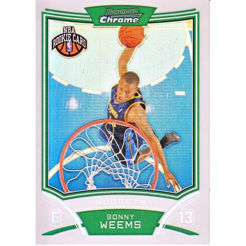 SONNY WEEMS 2008-09 BOWMAN CHROME REFRACTOR ROOKIE /499