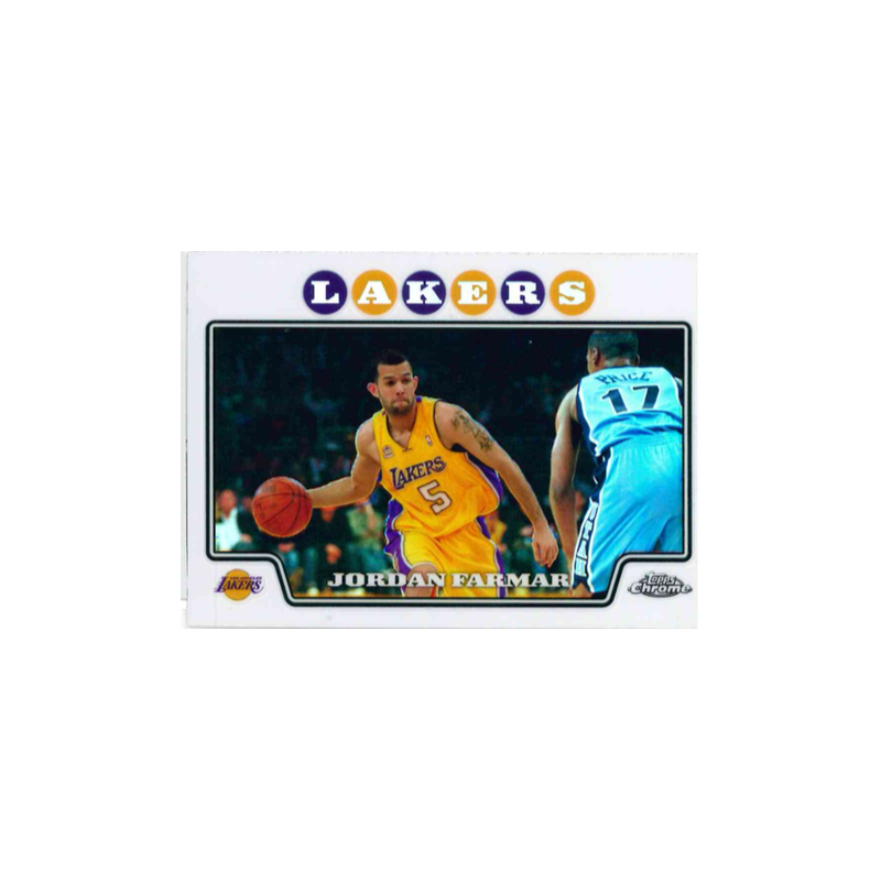 JORDAN FARMAR 2008-09 TOPPS CHROME REFRACTOR