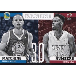 STEPHEN CURRY - NORRIS COLE 2012-13 PANINI MATCHING NUMBERS ROOKIE