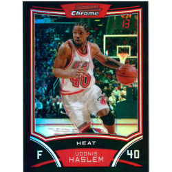 UDONIS HASLEM 2008-09 BOWMAN CHROME REFRACTOR /499