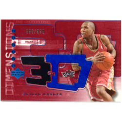 DAJUAN WAGNER 2003 UD TRIPLE DIMENSIONS JERSEY RED /999