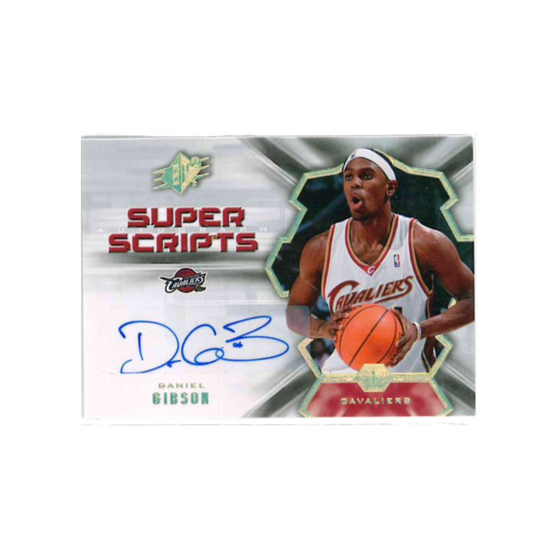 DANIEL GIBSON 2007-08 SPX SUPER SCRIPTS AUTO