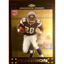 ADRIAN PETERSON 2007 TOPPS CHROME ROOKIE