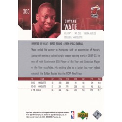 DWYANE WADE 2003 UPPERDECK RC STAR ROOKIE 305