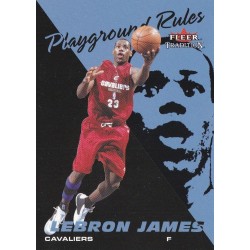 LEBRON JAMES 2003 FLEER TRADITION PLAYGROUND RULES 1 OF 20