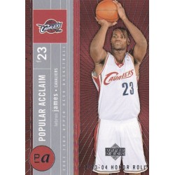 LEBRON JAMES 2003 UPPERDECK HONOR ROLL POPULAR ACCLAIM PA7