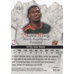 SHAWN KEMP 1997 TOPPS ROCK STAR REFRACTOR RS18