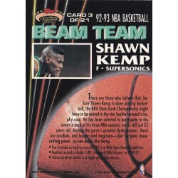 SHAWN KEMP 1992 TOPPS STADIUM CLUB BEAM TEAM 3 OF 21