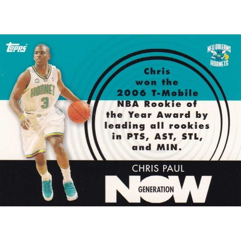 CHRIS PAUL 2007-08 TOPPS GENERATION NOW